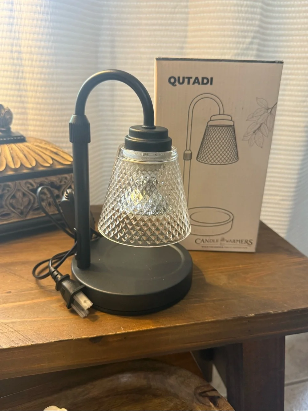 QUTADI Candle Warmer Lamp Timer Dimmer Adjustable Height